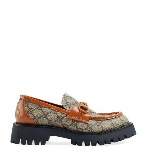 gucci lug sole loafer brown suede|gucci lug sole loafer women's.